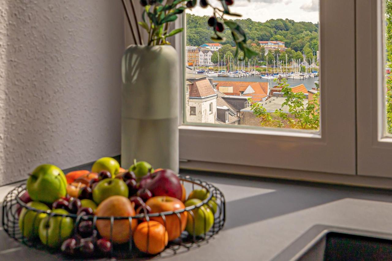 Fewo1846 - Moewensicht - Luxurioese Maisonettewohnung Mit 2 Schlafzimmern Und Hafenblick Flensburg Buitenkant foto